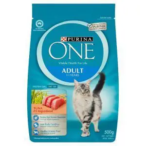5. PURINA ONE Makanan Kucing Kering Tuna Dewasa [Ulasan] - Imej Makanan Kucing Kering Terbaik untuk Kulit