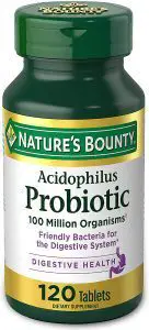 4. Nature’s Bounty Acidophilus Probiotic image