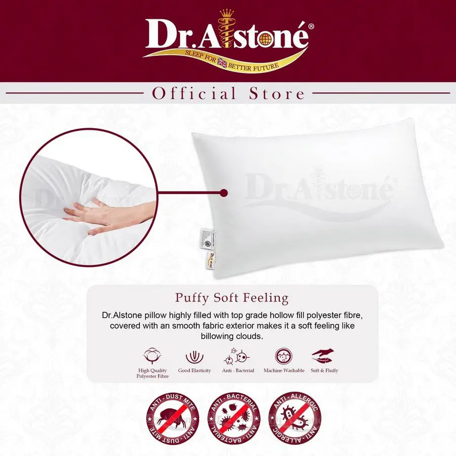 4. Dr.Alstone Hollow Fill Soft Polyester Pillow Review image