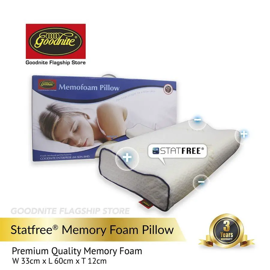 Goodnite Statfree Premium Memory Foam Pillow Review image