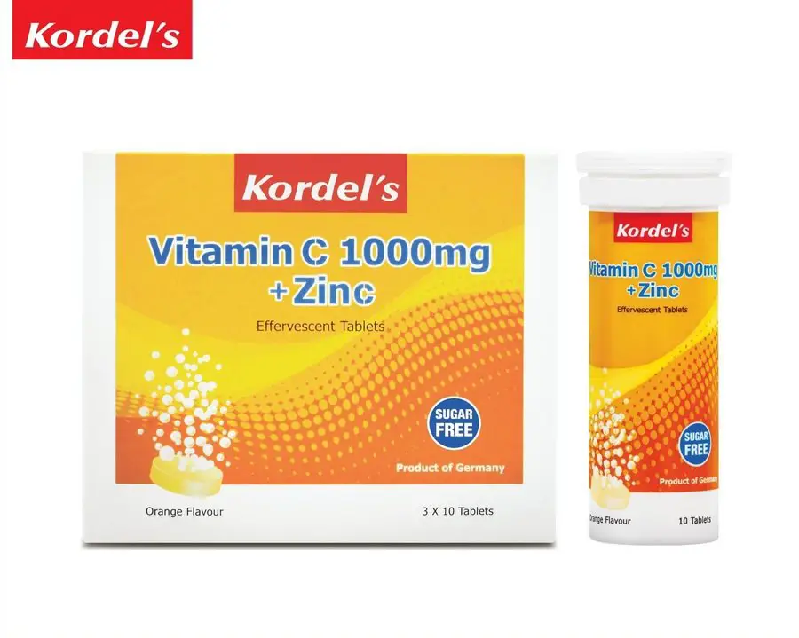 3. KORDEL’S Vitamin C + Zinc Tablets (Effervescent) Review image