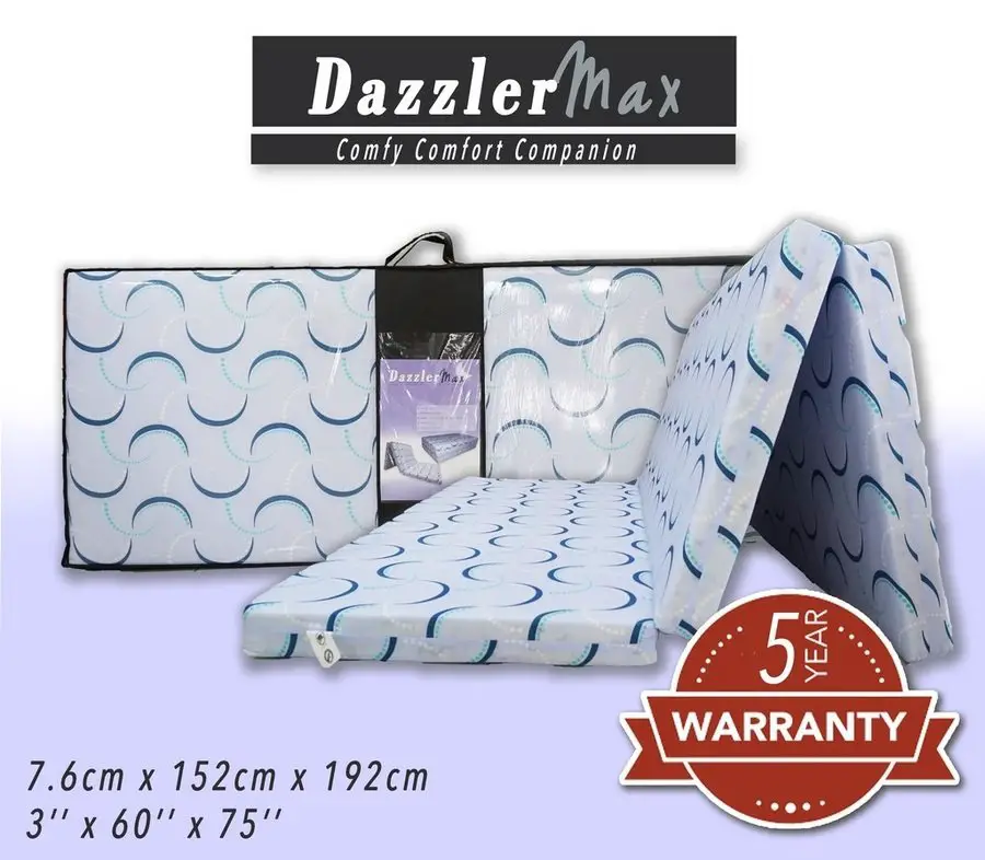 2. Dazzler Max Three Fold High-Grade Synthetic Rebond Mattress [Review] image