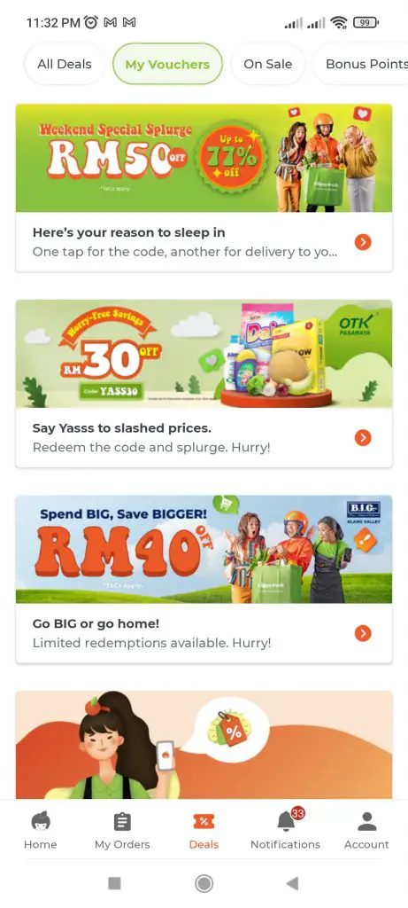 Imej kod promosi HappyFresh