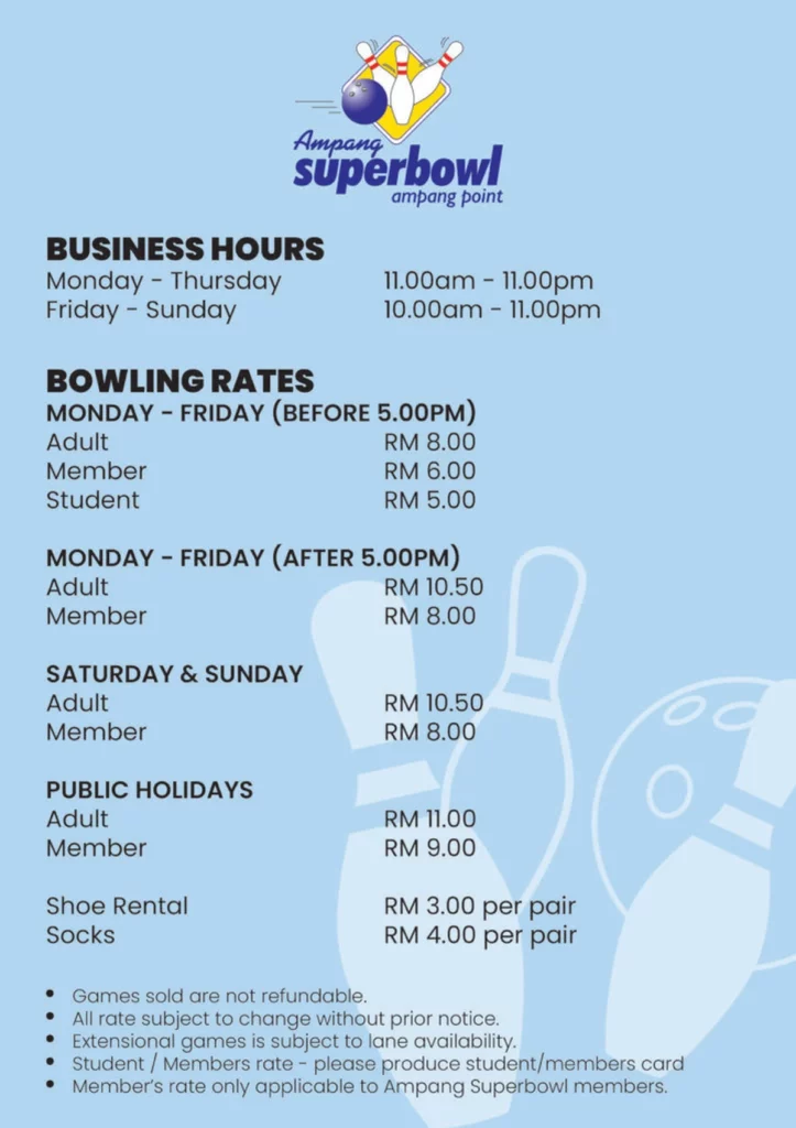 Harga Ampang Superbowl @ Ampang Point