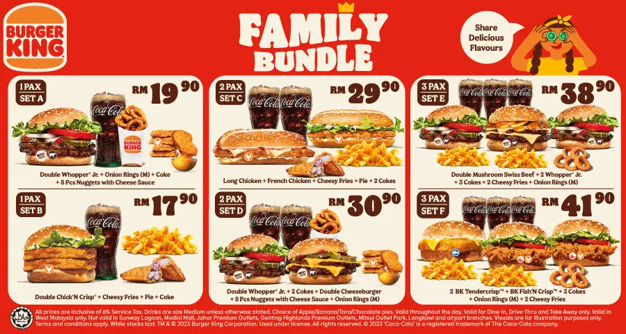 Burger King Family Bundle Menu