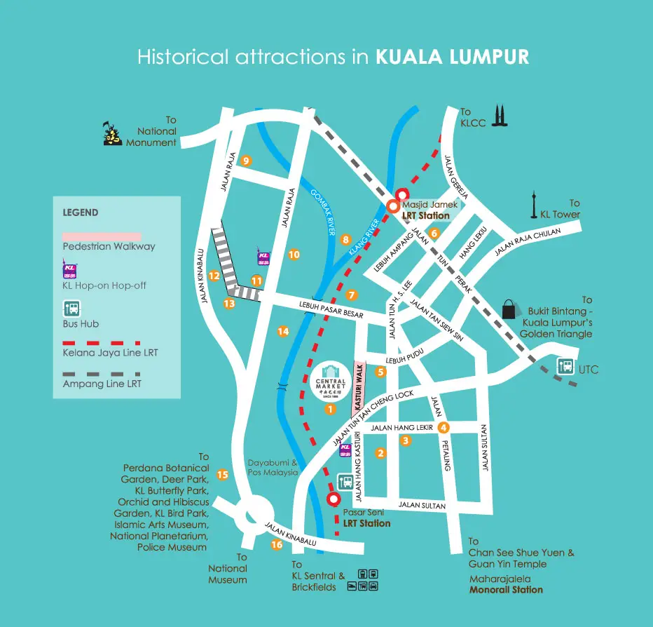 Historical Attractions Near to Pasar Seni