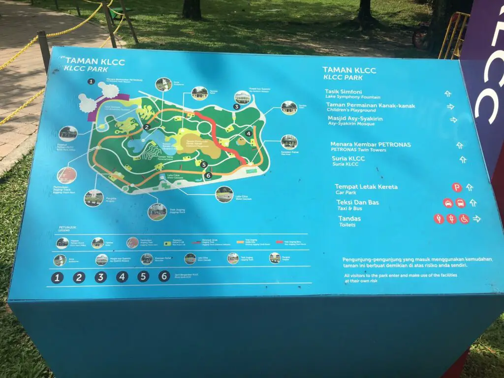 KLCC Park Map