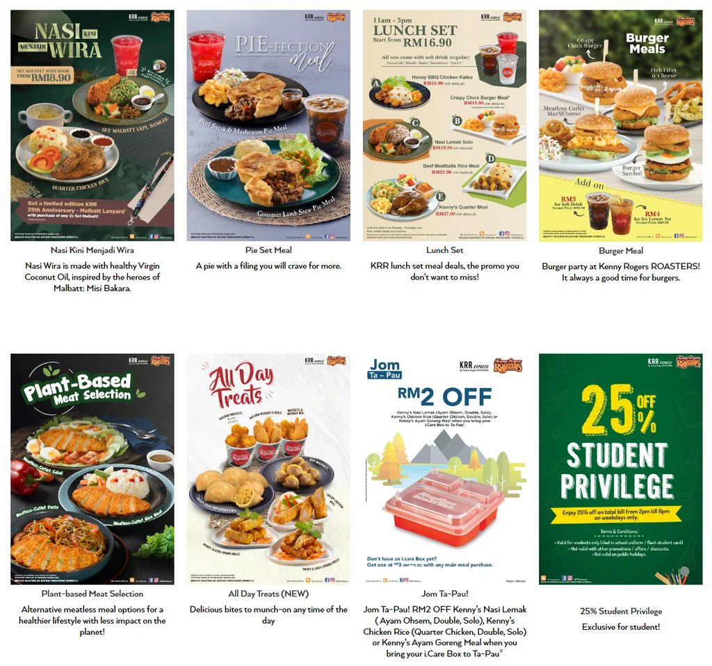 Kenny Rogers Menu Promotions Malaysia