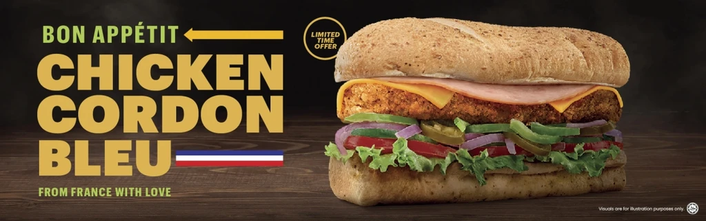 Subway Chicken Cordon Bleu Limited Time Offer Menu