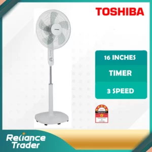 TOSHIBA FLSA10WMY 16 inch STAND FAN WITH TIMER Kipas Angin main 0